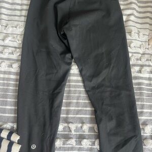 black lululemon leggings wunder train size 6